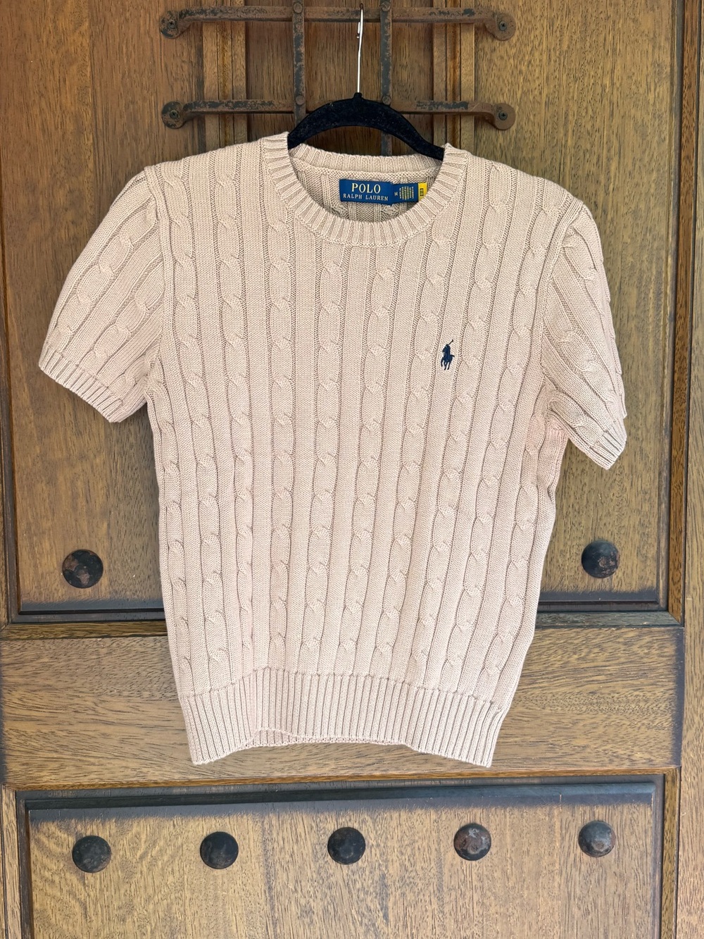 Polo by Ralph Lauren Women’s  light brown Cable Knit Crewneck Sweater Size M